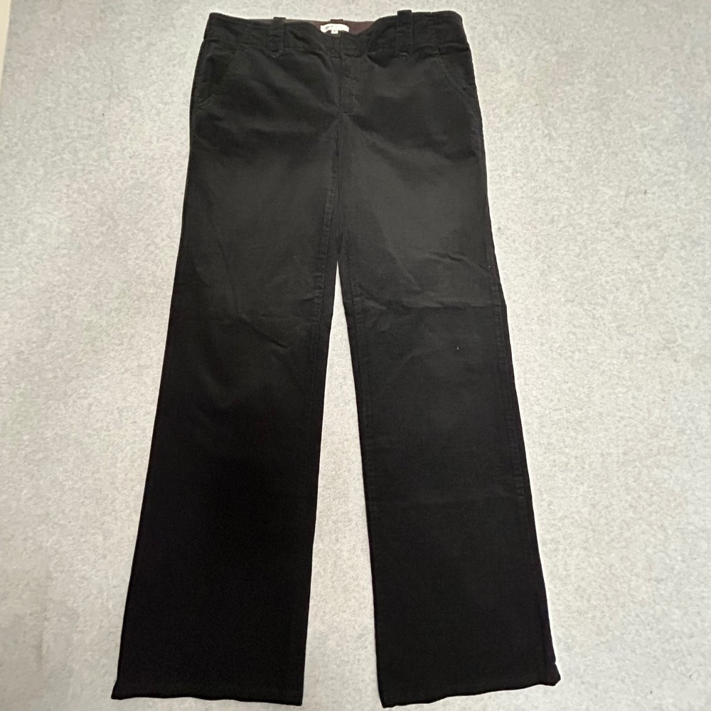 Vince Corduroy‎ Pants Black 6 Wide Leg Flared Casual Womens Preppy quiet luxury